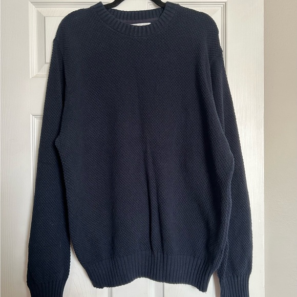 Geoffrey Beene Navy Knit Preppy Sweater Mens XL - Picture 2 of 8